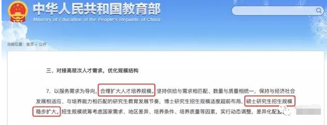 硕士研究生扩招规模多大